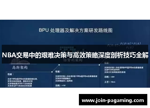 NBA交易中的艰难决策与高效策略深度剖析技巧全解