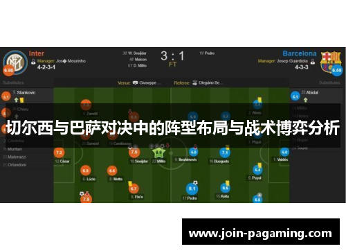 切尔西与巴萨对决中的阵型布局与战术博弈分析